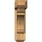 Ekena Millwork Olympic Craftsman Smooth Bracket w/ Offset Brace, Western Red Cedar, 5 1/2"W x 20"D x 20"H BKT0604X20X20OLY04SWR - alternate 4